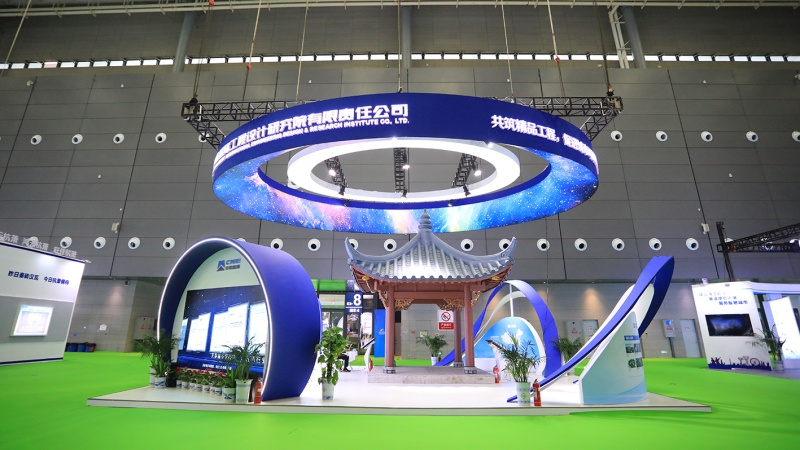 新材料仿古建筑首次亮相！中機國際參加2021年中國筑博會(huì )
